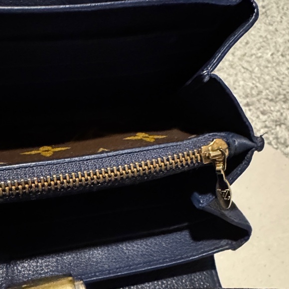 Louis Vuitton Portefeuille Monogram Elysee Wallet with Navy - Picture 11 of 11